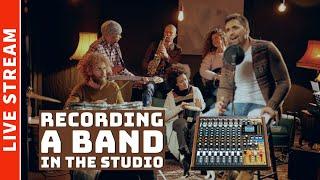 TASCAM Model 12 Multilayered Recording of a Band | Live Stream @RecordingStudio9