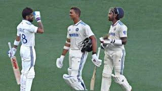 Virat Kohli salute Yashasvi Jaiswal & KL Rahul after match stump, India vs Australia 2nd Test Day 24