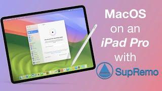 Use MacOS on an iPad Pro or iPad Air with SupRemo!