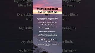 Say these affirmations daily to achieve a more mindful life. #affirmations #manifestation #reels