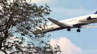 Delta Airlines MD-90 Arriving @IND Runway 23L (HD)