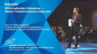 Volker Quaschning zu „Wirtschaftsrisiko Klimakrise – Welche Transformationen nötig sind“