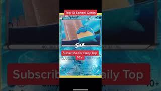 Top 10 Spheal #Pokemon Cards #shorts