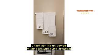 Review Rae Dunn Hand Towels, Embroidered Decorative Hand Towel for Kitchen and Bathroom, 100% Cotton