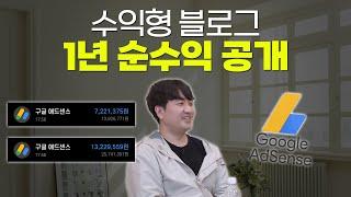 애드센스 부업 1년 운영, 얼마 벌었을까? (노하우 3가지 공개)