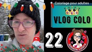 [ VLOG COLORIAGE ]  Promenades dans la neige - CROCHET️22️ 23 décembre 2024