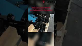 Mini Excavator YFT15 are Delivered in Container  #miniexcavator #delivery #excavator