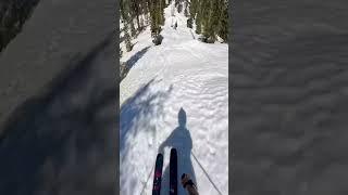 Chris Whatford BARELY makes this River gap  #skiing #ski #skis