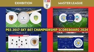 PES 2017 NEW SCOREBOARD SKY BET CHAMPIONSHIP 2024