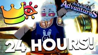 I Played Anime Adventures Re-RELEASE For 24 HOURS & Became The BEST!