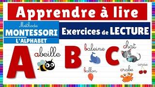 Apprendre à lire || Méthode Montessori || L'alphabet - Exercices de lecture : lecture de mots