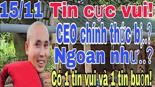  Nóng. CEO xuất hiện trở lại. Đã bị khóa.? Có 1 tin vui và 1 tin buồn