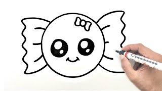 How To Draw A Cute Candy |  Cute candy drawing easy |  YoKIdz Drawing | YoKidz Channel