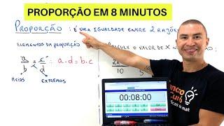 Rápido e fácil | APRENDA PROPORÇÃO EM 8 MINUTOS