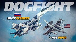 INTENSE Dogfight NO Room For Error | F-16C Viper Vs Su-27 Flanker | Digital Combat Simulator | DCS |