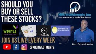 Should you Buy DIDI VERU SBFM or MULN  stock? | KRS Investments LIVE