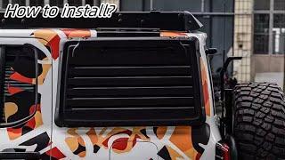 How to install GWM Tank 300 TOPFIRE Side Window Panel Expansion Mount