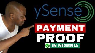 ySense Payment Proof: ySense Withdraw to Skrill in Nigeria