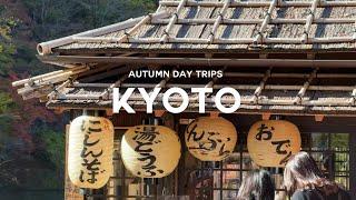 Day trips from Kyoto | autumn season  | mt hiei, kameoka & arashiyama | JAPAN TRAVEL VLOG