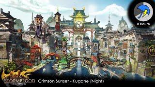 Crimson Sunset - Kugane Night [8hrs Rain/Thunder]