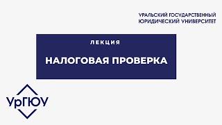 Лекция: налоговая проверка