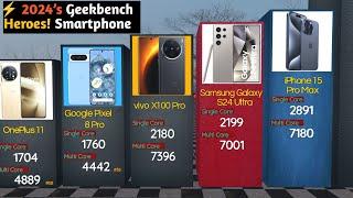 Smartphone Geekbench Scores Ranking| Single & Multi-Core Geekbench Leaders Smartphone 2024!