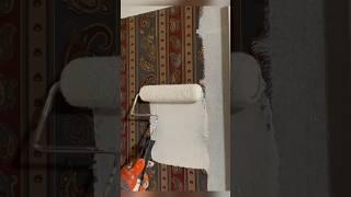 You CAN paint wallpaper… but SHOULD you? #diy #homeimprovement