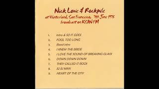 Nick Lowe & The Rockpile - Live at Winterland, San Francisco ( Full album)