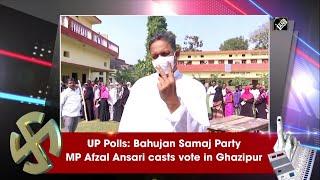 UP Polls: Bahujan Samaj Party MP Afzal Ansari casts vote in Ghazipur