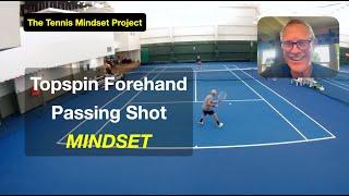 Tennis Mental Toughness. Topspin FOREHAND Passing Shot.  The BIG Mistake We Make.