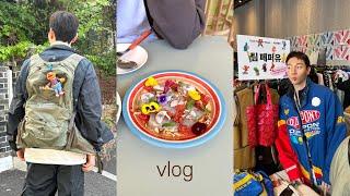 vlog. 첫 플리마켓 나도 살로몬 10년만에 여권사진 찍고 비빔면의 계절이 오고있어오