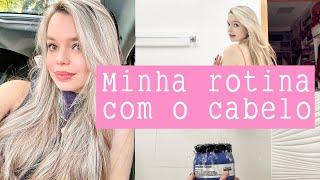 MINHA ROTINA E CUIDADO DIÁRIO COM O CABELO  cabelo limpo | shampoo | tratamento | finalização 