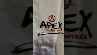 New apex shirt and stickers  @ApexProScootersTV #apexproscooters #new #shirts #scootering