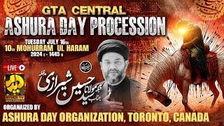 Live | GTA Central - ASHURA DAY PROCESSION | جلوس یومِ عاشورہ | Toronto - Canada | Hyder TV