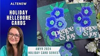 Altenew Hellebore Cards | AmyR 2024 Holiday Card Series #9