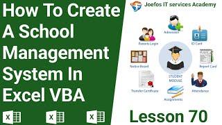 How To Create A School Management System in Microsoft Excel | Step-by-Step Tutorials Lesson 70