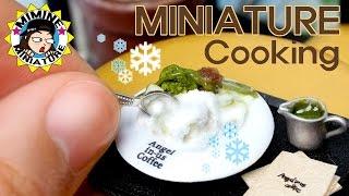 (유료광고)미니어쳐 진짜요리!! 엔제리너스 제주녹차빙수! Miniature Real Cooking - Jeju green tea ice 미미네 ミミネミニチュア