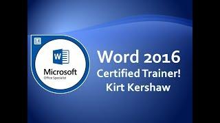 Word 2016: Multilevel List