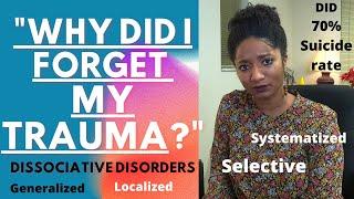 Why You FORGOT Your TRAUMA | Dissociative Amnesia & Traumatic Stress |Psychotherapy Crash Course