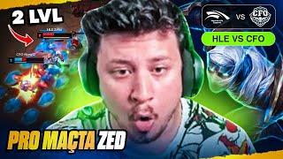 ZEKA PRO MAÇTA ZED MID ÇEKİYOR | HLE VS CFO ANALİZ