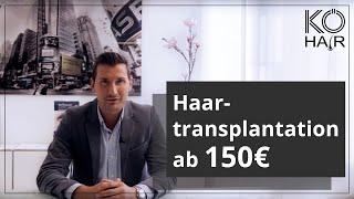 Haartransplantation ab 150€ bei KÖ-HAIR