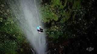 The Best Trip Canyoning COSTA RICA  the Last Waterfall 185 feet.