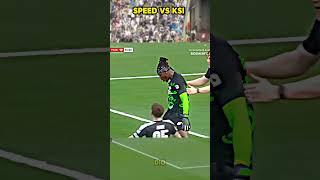 IShowspeed vs KSI in a FOOTBALL match on live stream! funny moments catched on LIVE.