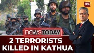 Two Terrorists Eliminated In Kathua Encounter | Five Security Personnel Injured | Jammu-Kashmir News