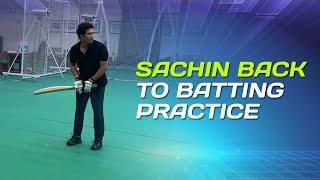 Sachin Tendulkar & classic straight drives (hear the sound of the bat) | MCA Indoor Practice