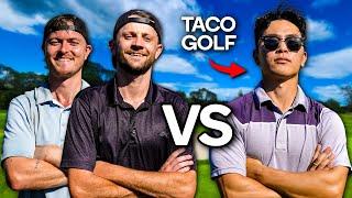 We Challenged TACO GOLF To A Match (2v1 Scramble)