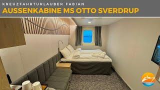 Außenkabine mit nur 12qm?! Postschiff-Kabine der MS Otto Sverdup von Hurtigruten im Detail!