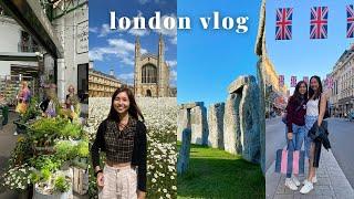 LONDON, UK  (2022 Vlog) | Cambridge, Stonehenge, Borough Market