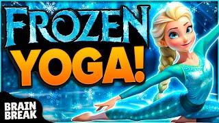 Elsa's Frozen Yoga | Yoga Brain Breaks | Yoga For Kids | Cosmic Kids Yoga | Frozen Kids Yoga