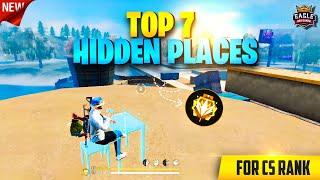 TOP 7 SECRET PLACES  IN CS RANK |NEW CLASH SQUAD RANK TIPS & TRICKS | GRANDMASTER RANK PUSH |TAMIL|